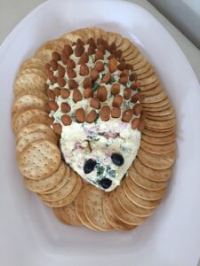 hedgehog cheese dip