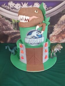 Jurassic party cake