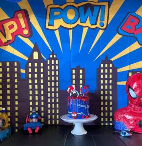 Superhero cake