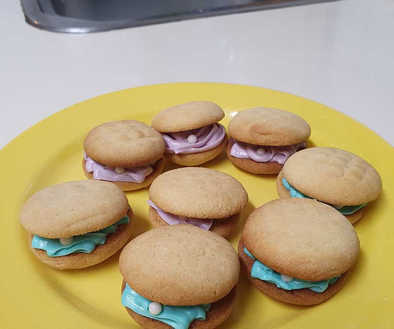 Clam cookies for Mermaid party