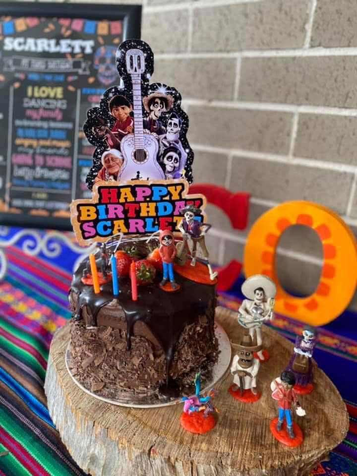 Coco theme party birthday cake