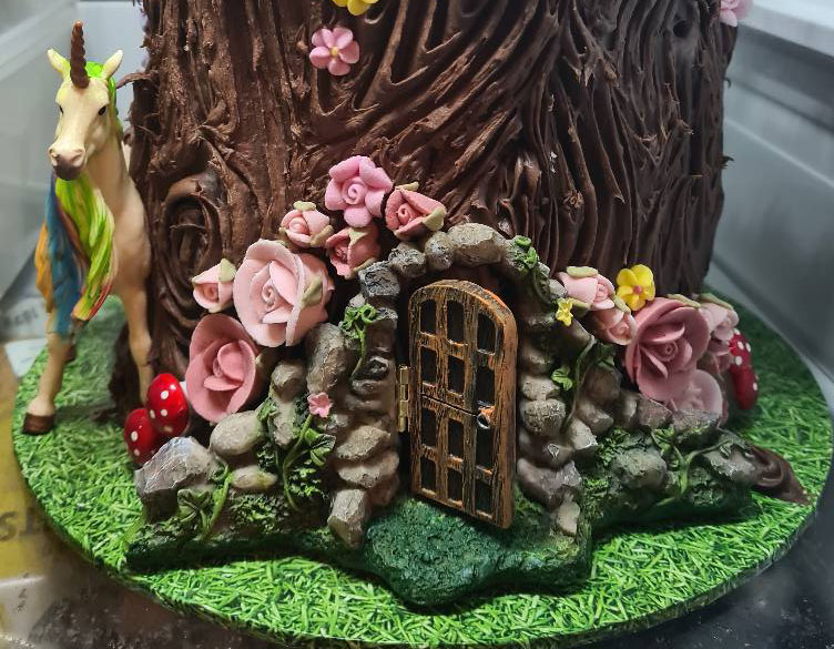 Tree Stump Layer Cake - Classy Girl Cupcakes