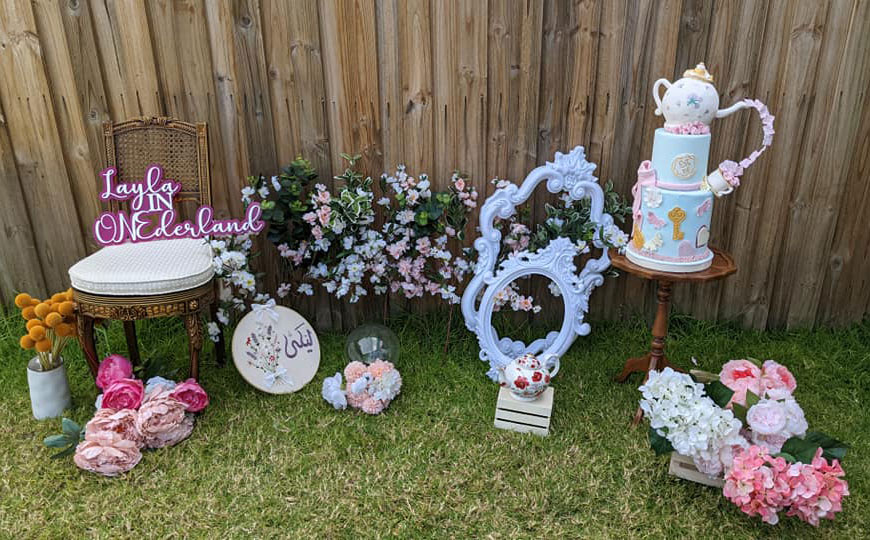 Alice in Onederland Centerpiece, Alice in Wonderland Centerpiece,  Onederland Centerpiece, First Birthday Centerpiece, First Birthday Decor 