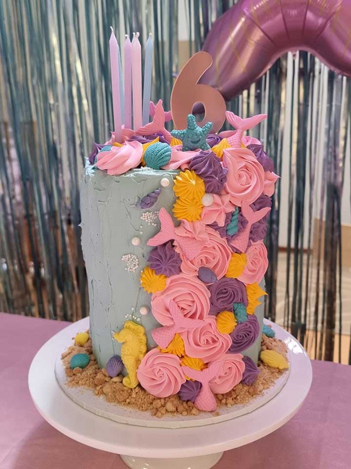 Mermaid birthday cake