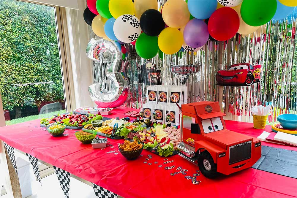 Disney cars party table