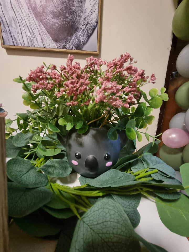 Koala party vase
