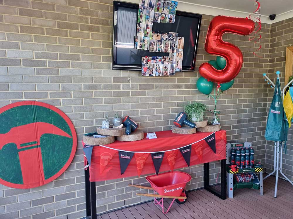 Bunnings party table