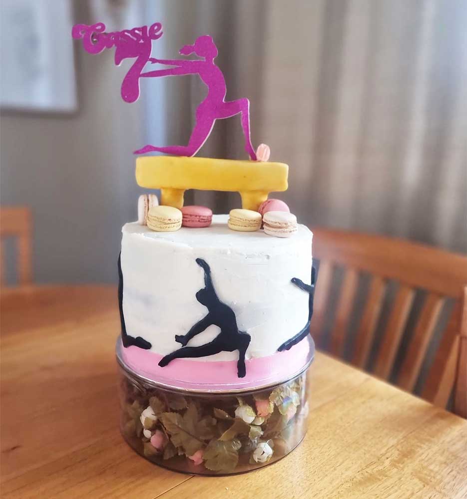 Gymnastics Cake - Rashmi's Bakery