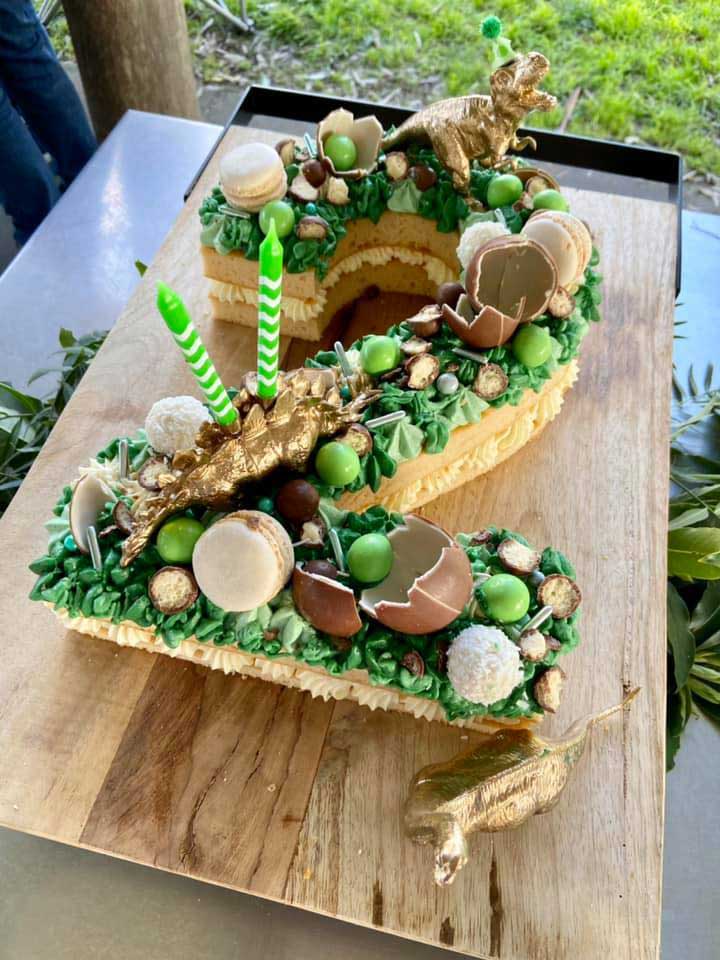 dinosaur party cake