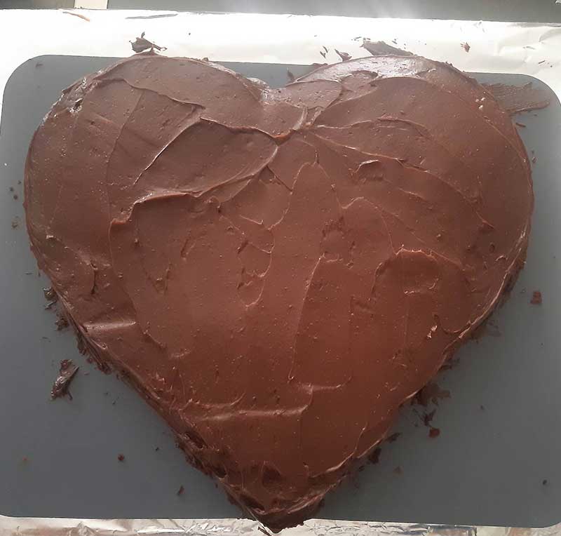 love heart cake hack