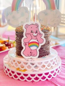 care bears party cake