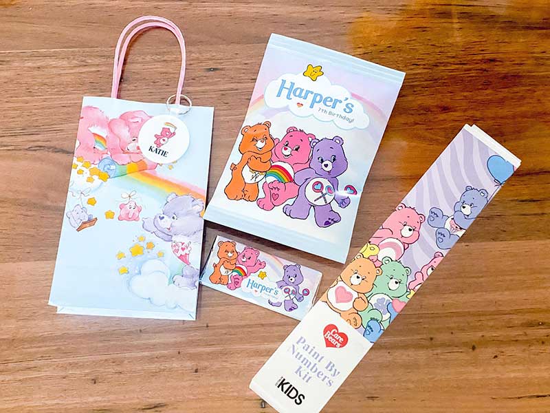 Care Bears Birthday Party Favors 