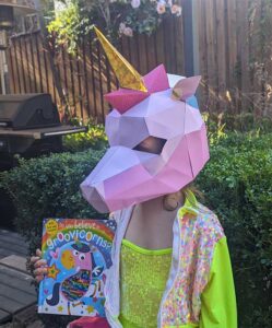 3d unicorn mask cricut
