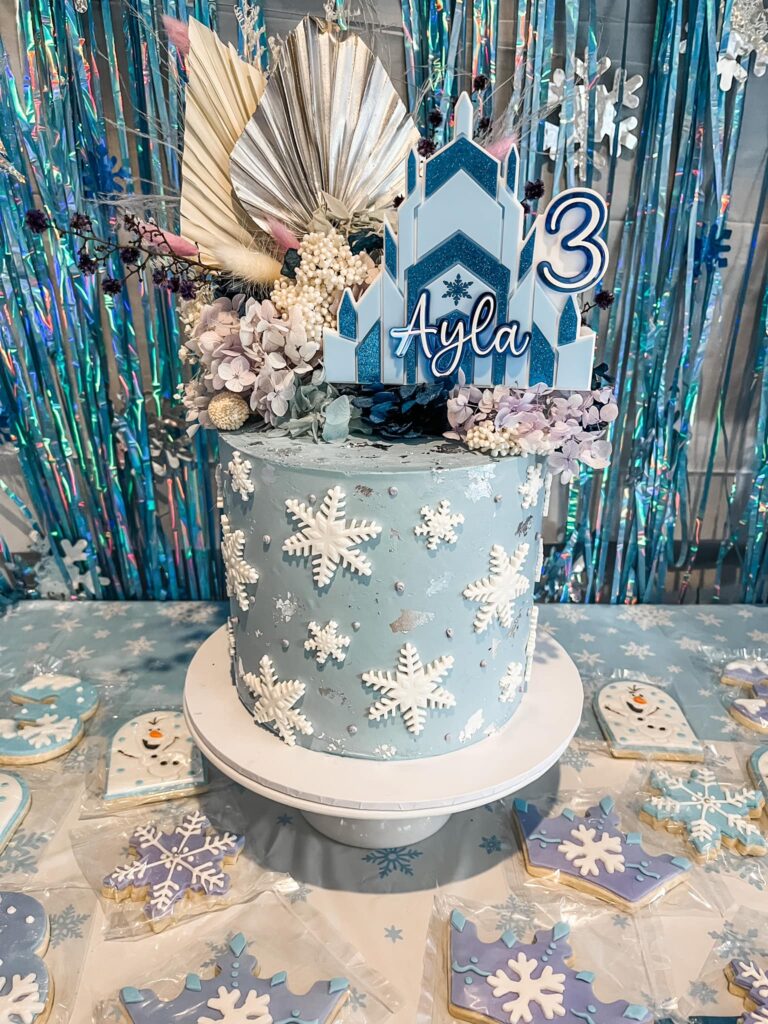 Frozen-themed birthday cake