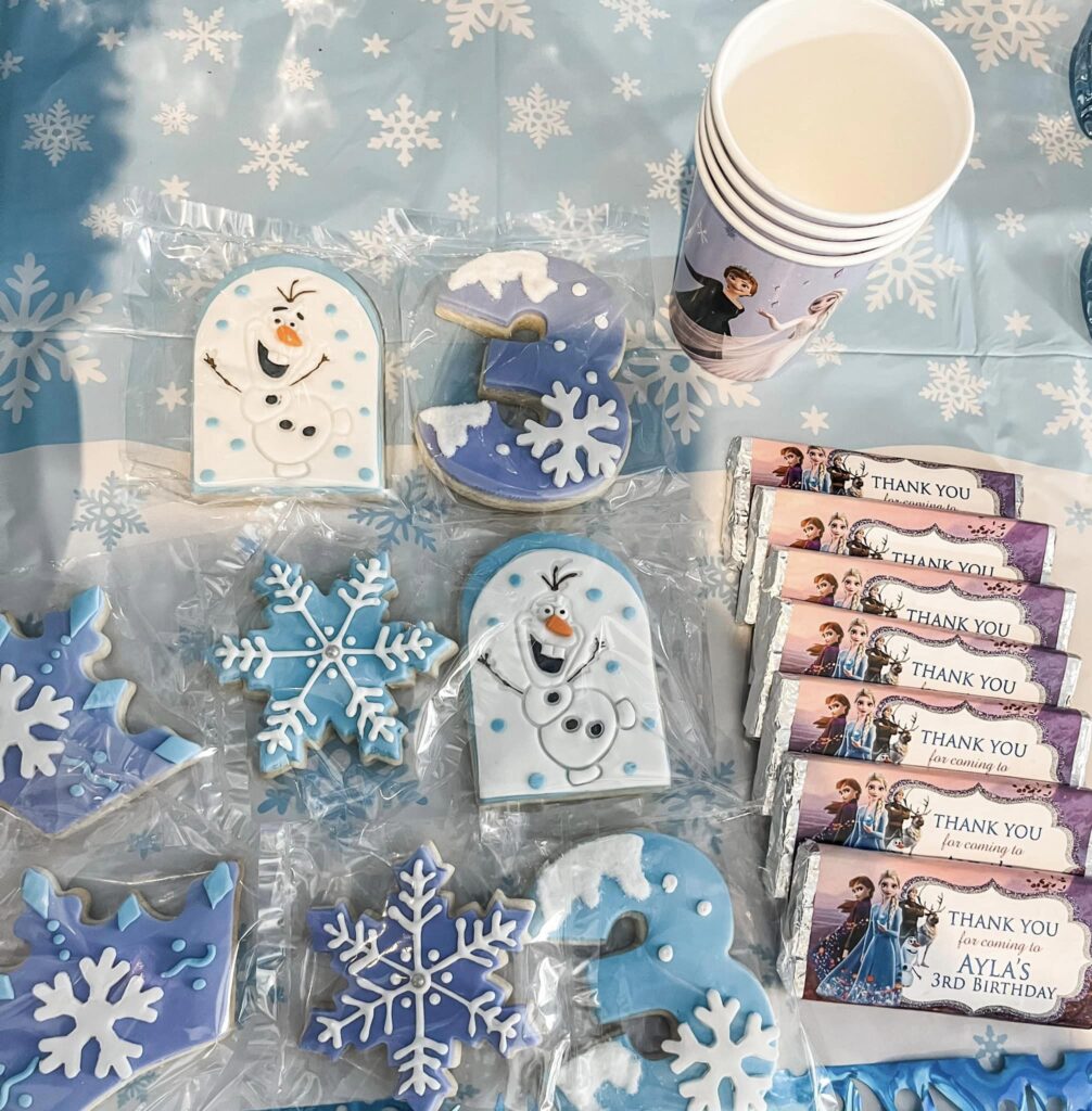 Frozen party themed party favours