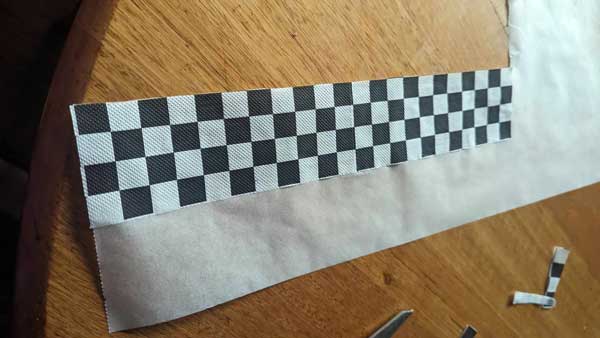 Race car cake napkins