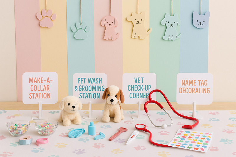 Pet adoption birthday party activities