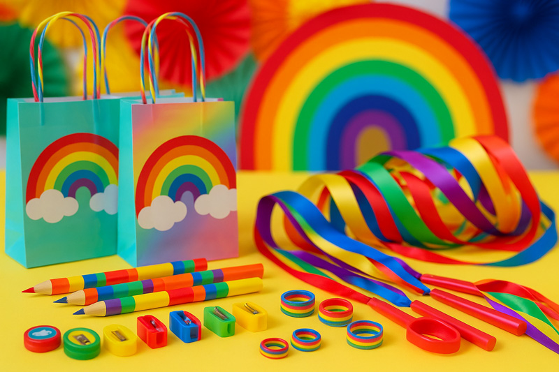 Rainbow party favours