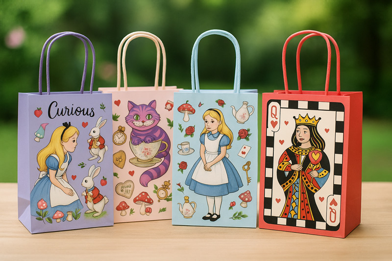 alice in wonderland party bags