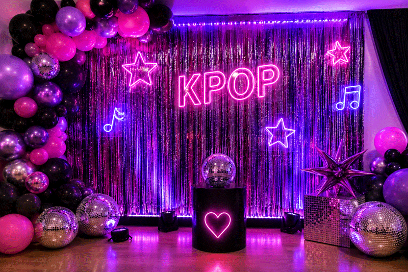 Kpop demon hunters backdrop