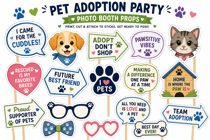 Pet adoption photo booth