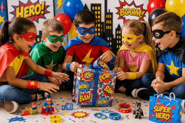 Superhero Pass the Parcel