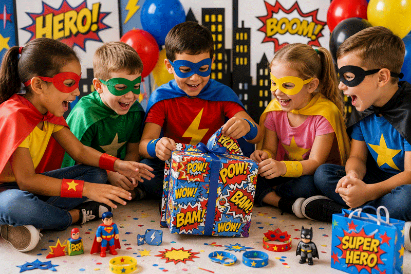 Superhero Pass the Parcel