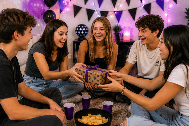 teen pass the parcel