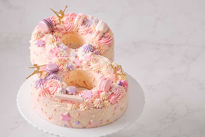 Gymnastics number cake