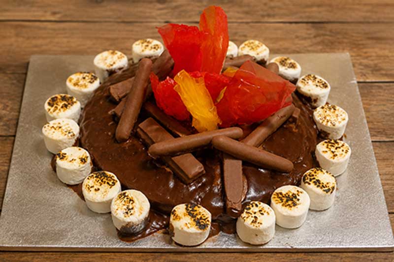 easy campfire cake